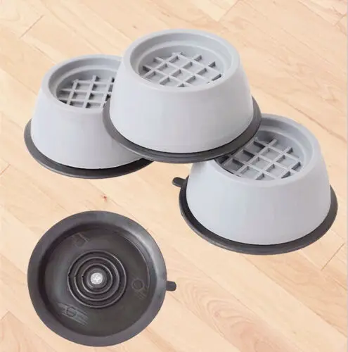 4Pcs Plastic Washing Machine Support Pad Mat Anti Vibration Leg Stopper Foot Pad Refrigerator Non-slip Mat