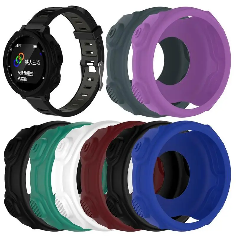 Silicone Skin Protective Case Cover protection shell case for Garmin Forerunner 235 735XT Watch