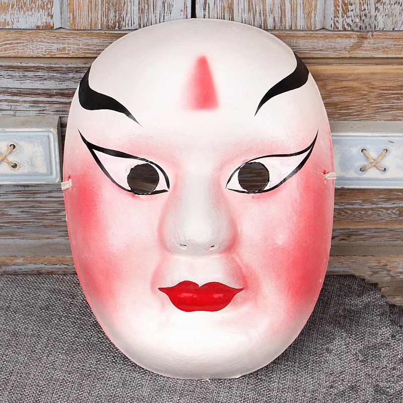 Environmental Paper Peking Opera Masks Hua tan Sun Wukong Drama Role Play Ghost Mask Halloween Face Cover