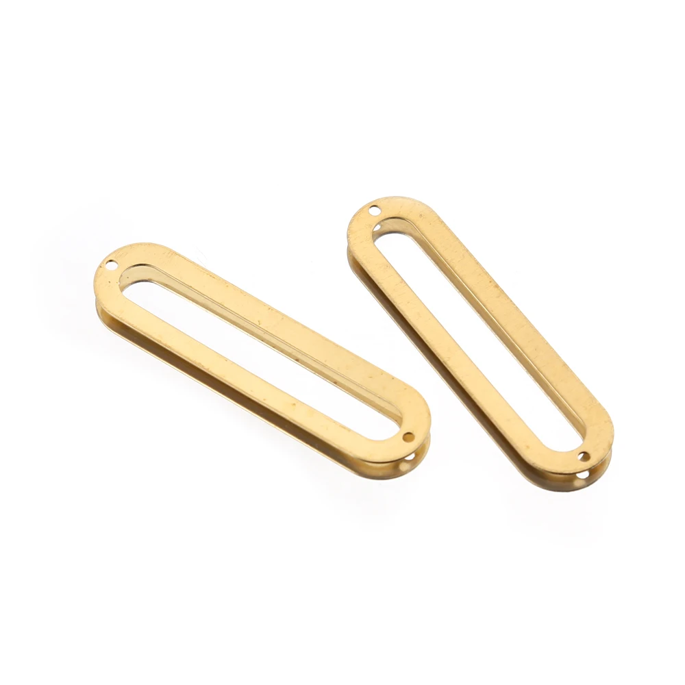 20pcs Raw Brass Hollow Rectangle Frame Connectors Oval Ring Earrings Link Diy For Bracelet Necklaces Jewelry Making Components