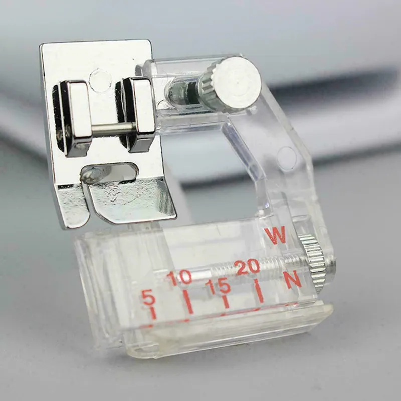 1 pcs Adjustable Bias Tape Binding Foot Snap On Presser Foot For Brother Sewing Machine Accessories adjustable width binding