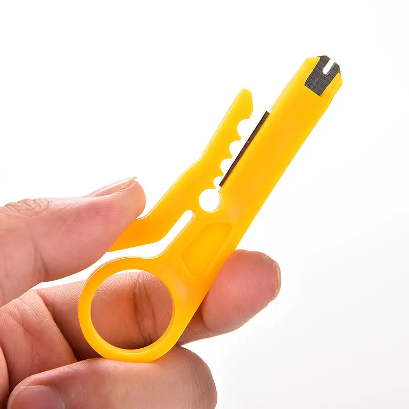 Yellow UTP STP Cable Cutter Mini Strippers Network Cable Plier Telephone Wire Stripper 9cm