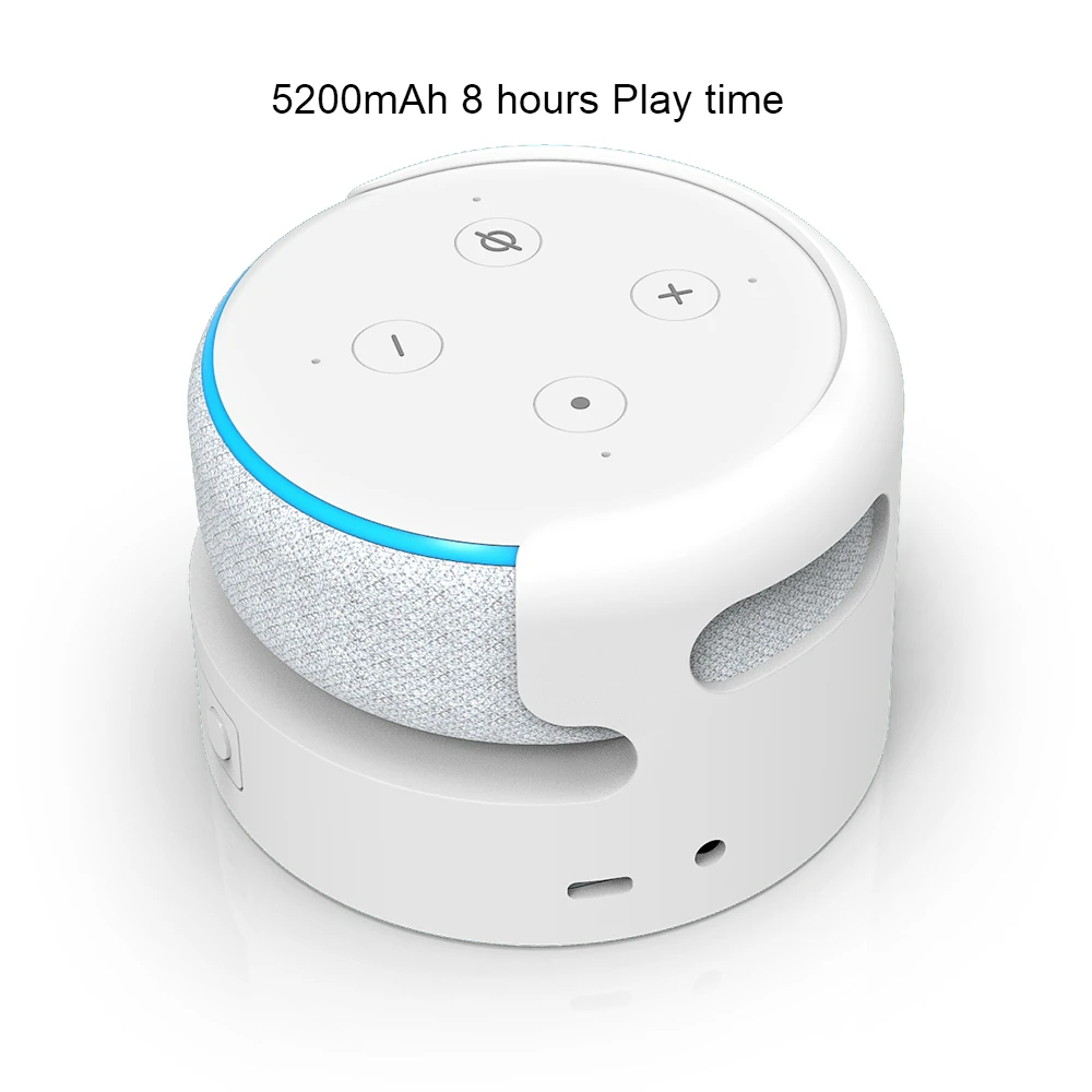 Amazon Echo Dot 第三世代 アレクサ バッテリーベースD3＋セット Amazon.co.jp: GGMM D3バッテリーベース Dot 第3世代用 ポータブル