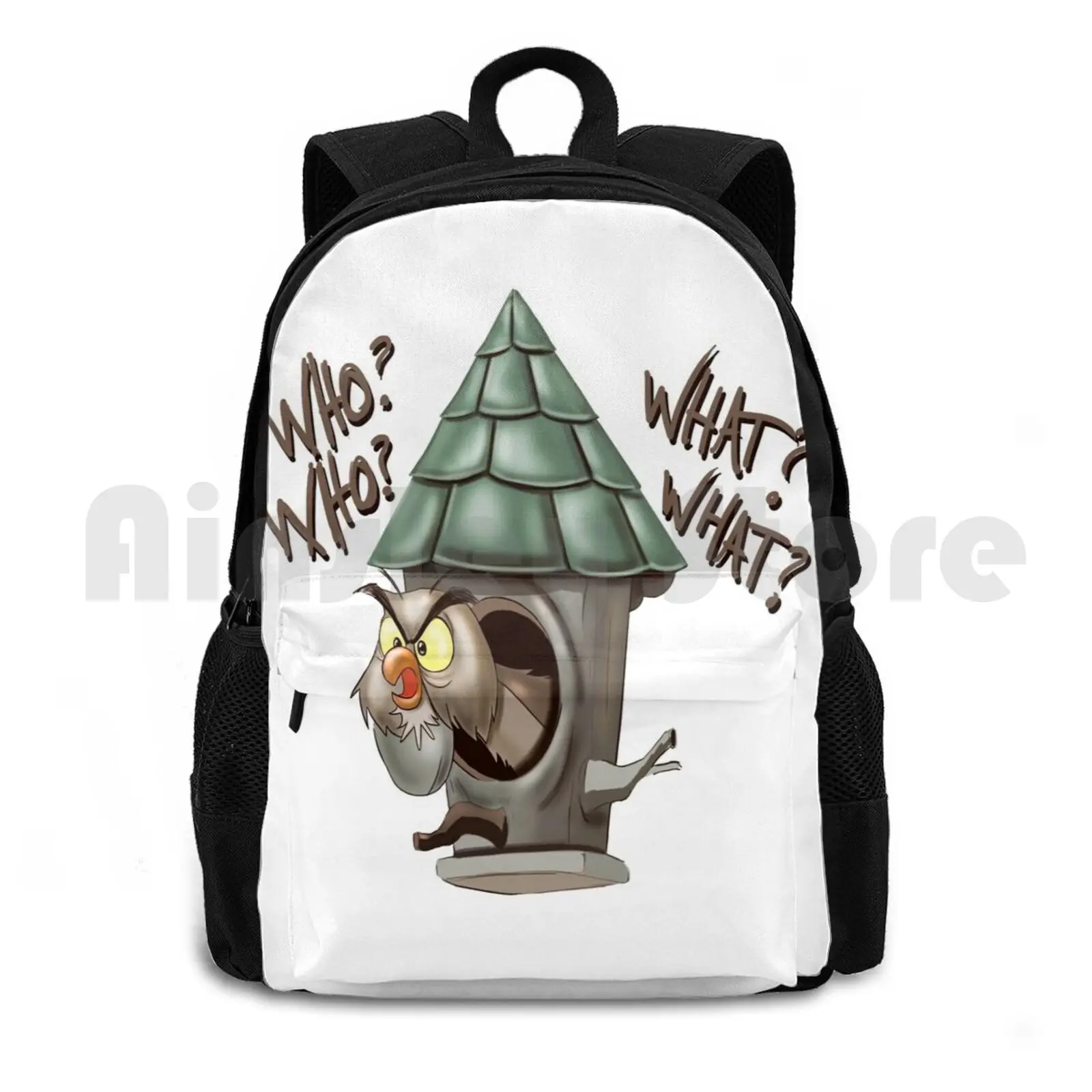 Archimedes Who Who What What ? Outdoor Hiking Backpack Riding Climbing Sports Bag Sword In Stone Archimedes Cartoon Owl Hoot