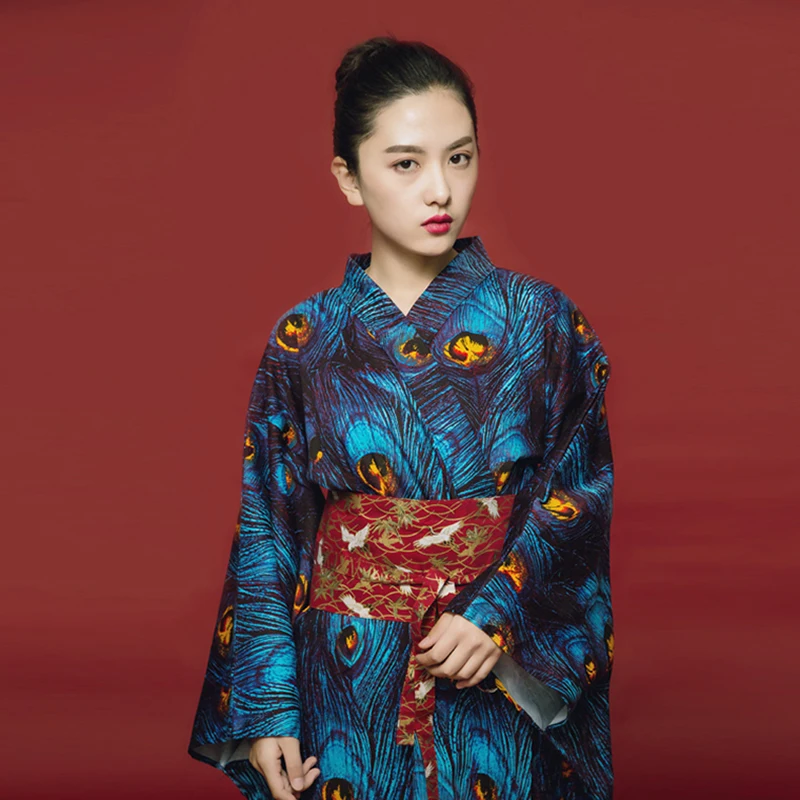 Janpanese Style Kimono Oriental Traditional Kimono Women Fashion Costume Cosplay Asian Streetwear Anime Clothing Harajuku JL1237