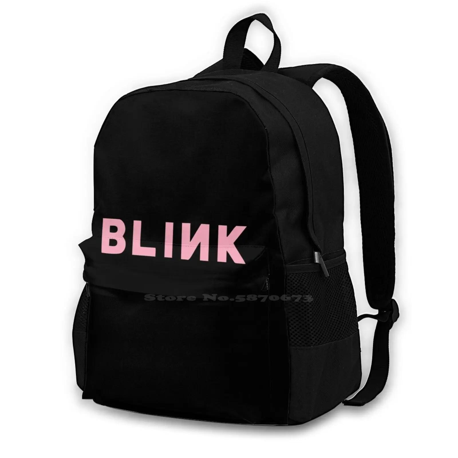 Best Seller-Blink-Merchandise School Bags For Teenage Girls Laptop Travel Bags Blink Stuff Blink Sweater Blink Wood Blink Long