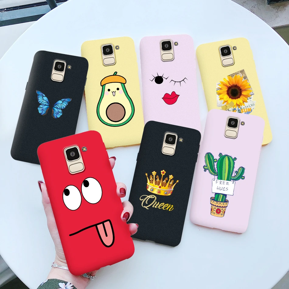 Cartoon Cover For Samsung Galaxy J6 J4 Plus J2 Core 2018 Case TPU Funda For Samsung J6+ J4+ J6Plus J4Plus J2Pro J250F Phone Case