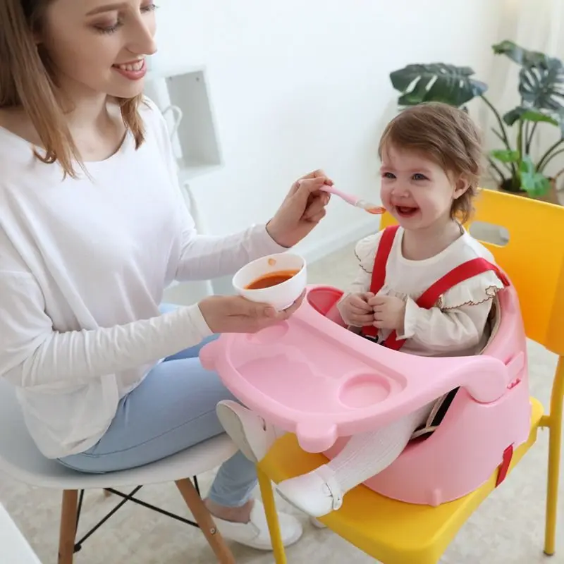 Silla para niños y bebés, mesa de comedor ajustable multifuncional, portátil, deslizante