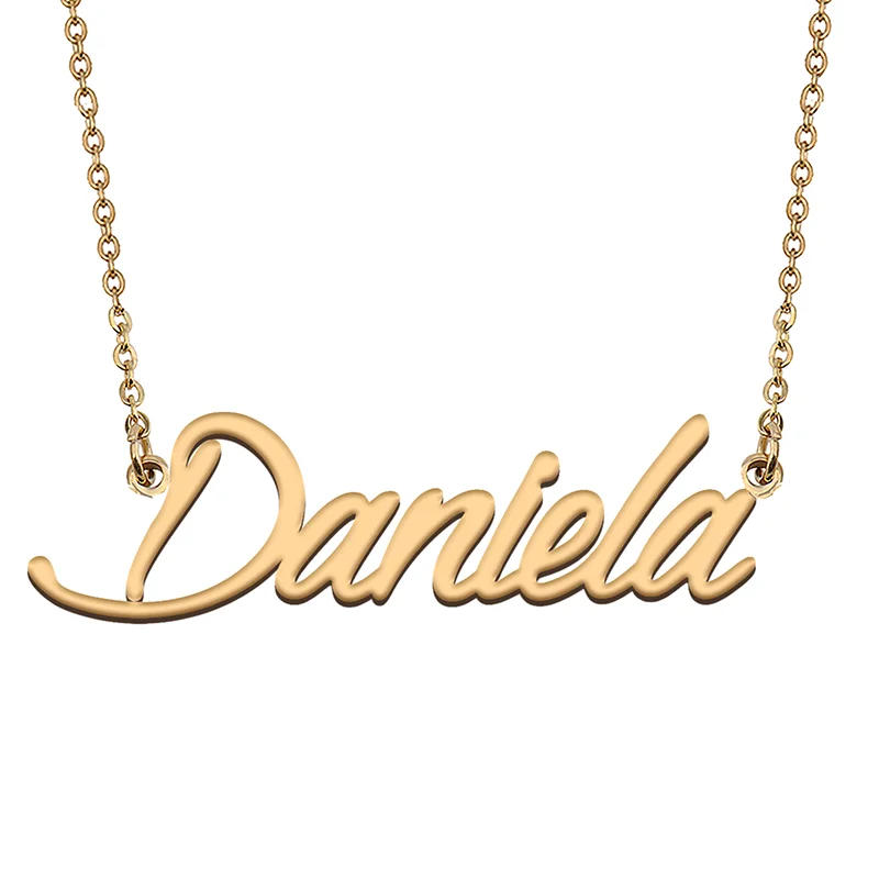 

Daniela Custom Name Necklace Customized Pendant Choker Personalized Jewelry Gift for Women Girls Friend Christmas Present