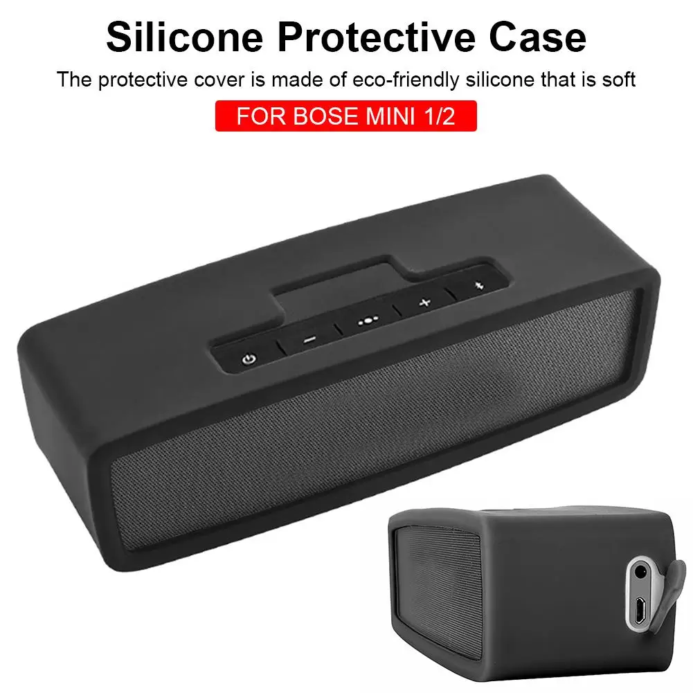 Bluetooth Speaker Case Protective Cover Portable Shockproof Anti-fall Silicone Case For Mini 1/2 Bluetooth Audio Travel Box