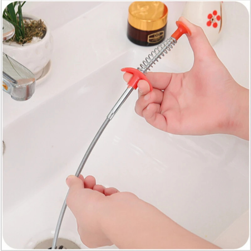 85cm Kitchen Cleaning Brushes Flexible Long Sink Claw Pick Up Bathroom Cleaning Tools Bend Curve Grabber Tool With Spring Grip