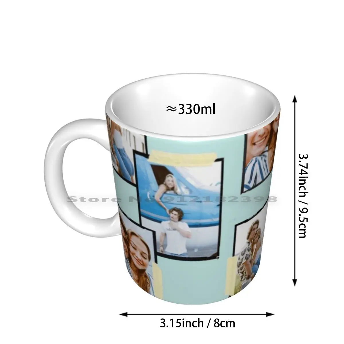 John B X Sarah Outer Banks Aesthetic Collage Ceramic Mugs Coffee Cups Milk Tea Mug Chase Stokes Outer Banks John B John B Outer