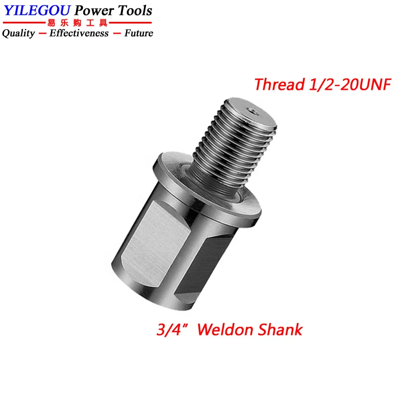 Magnetic Drill B16 Taper Shank, 1/2-20UNF Thread Adapter. Magnetic Drill Accessories Adapter With Weldon Shank Universal Shank.