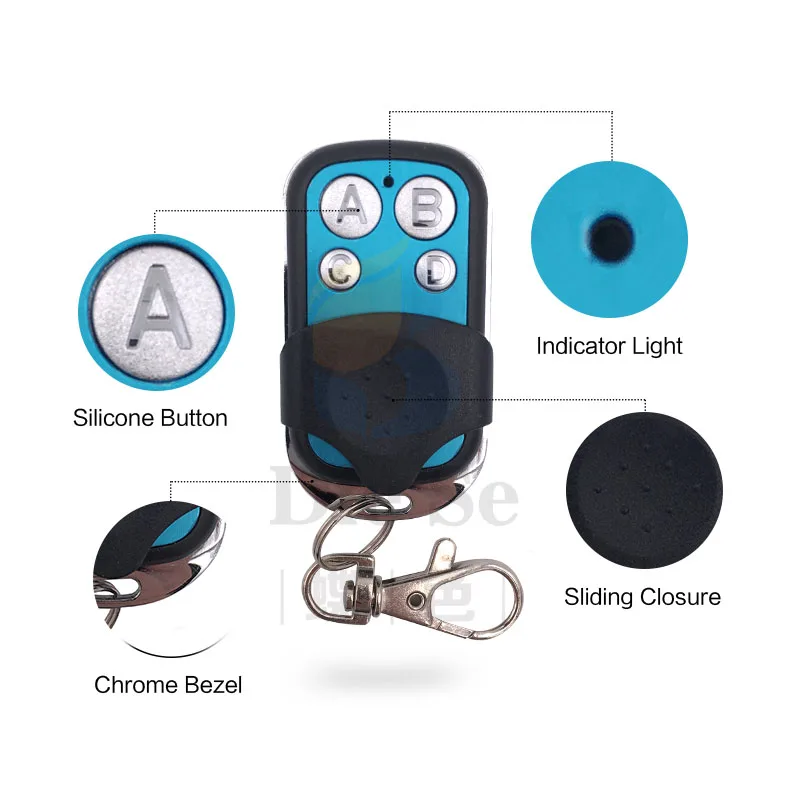 جهاز تحكم عن بعد لاسلكي عالمي للستائر الكهربائية ، جهاز استقبال مرحل ثنائي القناة ، 12 فولت ، 10 أمبير ، 433 ميجا هرتز ، للستائر الكهربائية ، البوابة ، المرآب ، الباب