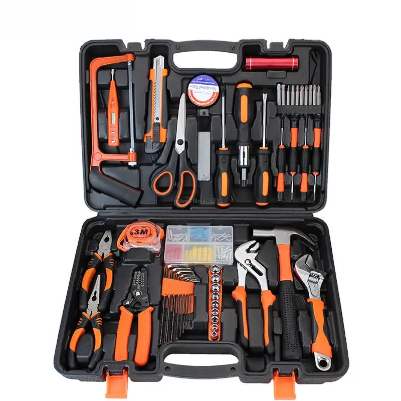 Multi-function toolbox,household tool set, rechargeable screwdriver, woodworking toolset