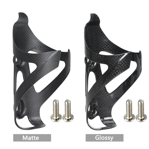 Imagen 2 del producto TOSEEK-portabotellas de agua para bicicleta de fibra de carbono 3K, ultraligero, para bicicleta de montaña y carretera, equipo de ciclo mate/brillante