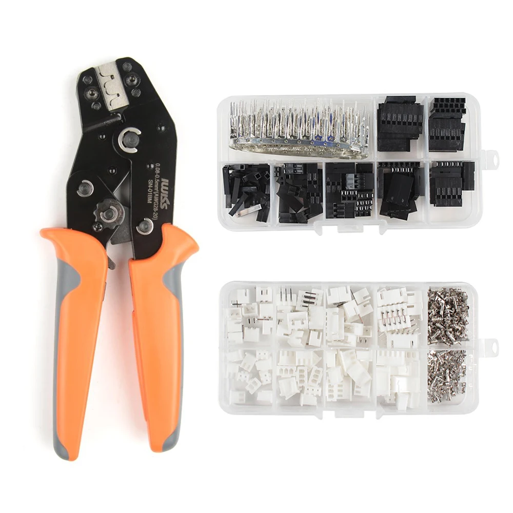 IWISS SN-01BM 310pcs150pcs Crim pin g pinza kit connettori per XH2.54mm XH3.96mm Dupont d-sub terminali JST Pin Crimper tool set