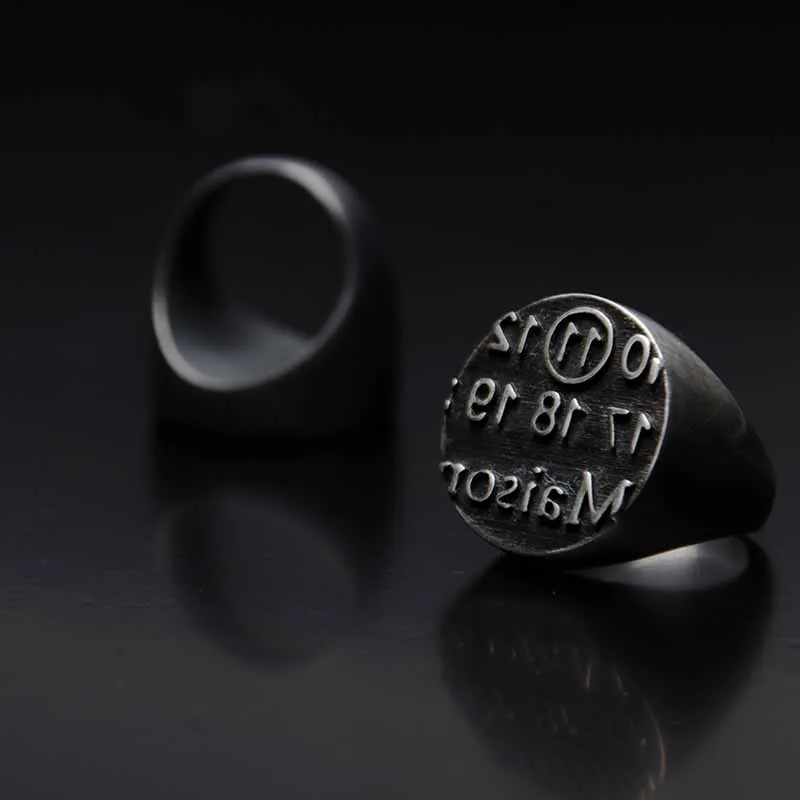 Punk Rock Retro Design Number Rings For Man Women  Jewelry Stainless Steel Best Friend Party Gifts Bague Femme OSR554