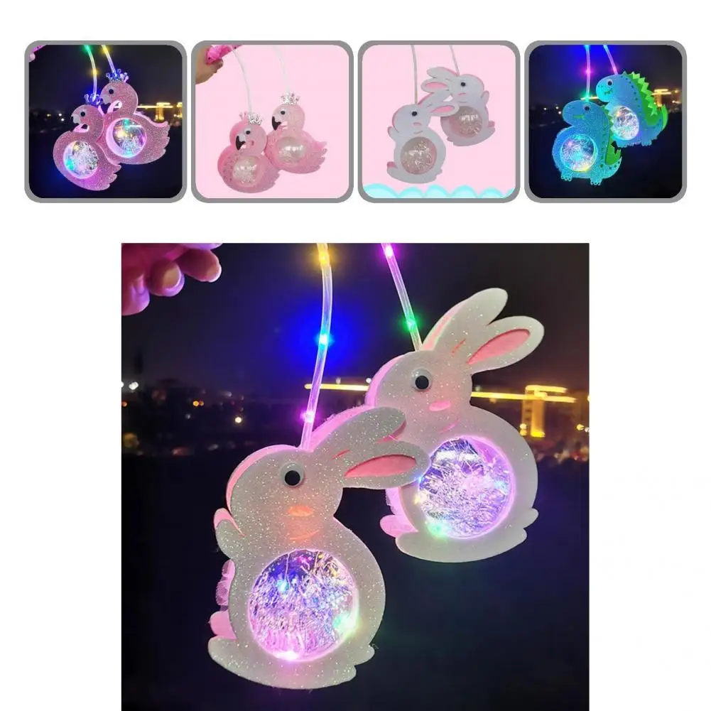 Useful Luminous Lantern  Long Battery Life Plastic Projection Lantern  Luminous Toy Flash Lantern