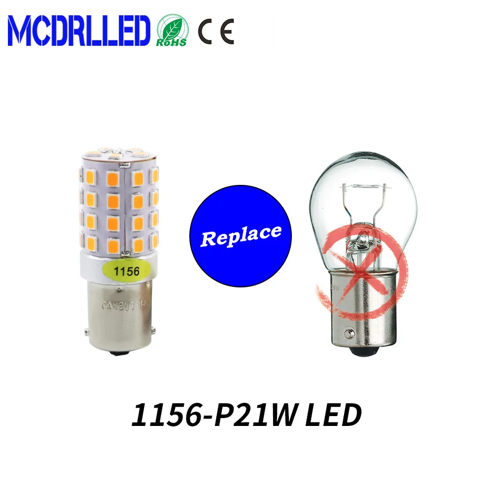 

Mcdrlled 1156 Ba15s P21w Led Bau15s Py21w Bay15d 1157 P21/5w R5w 45pcs 2835 Smd Auto Lamp Car Light 12v-24v