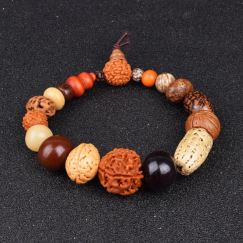 Nature Bodhi 18 Style Beads Bracelets for Women Fashion Rudraksha Bracelets Men New Religious Buddha Meditation Buddhism Jewelry