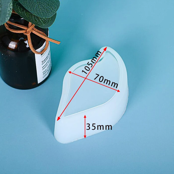 1 Stuks Hartvorm Sieraden Epoxy Casting Mallen Ronde Schotel UV Epoxyhars Mallen Gereedschap Voor Diy Sieraden Maken Bevindingen Accessoires