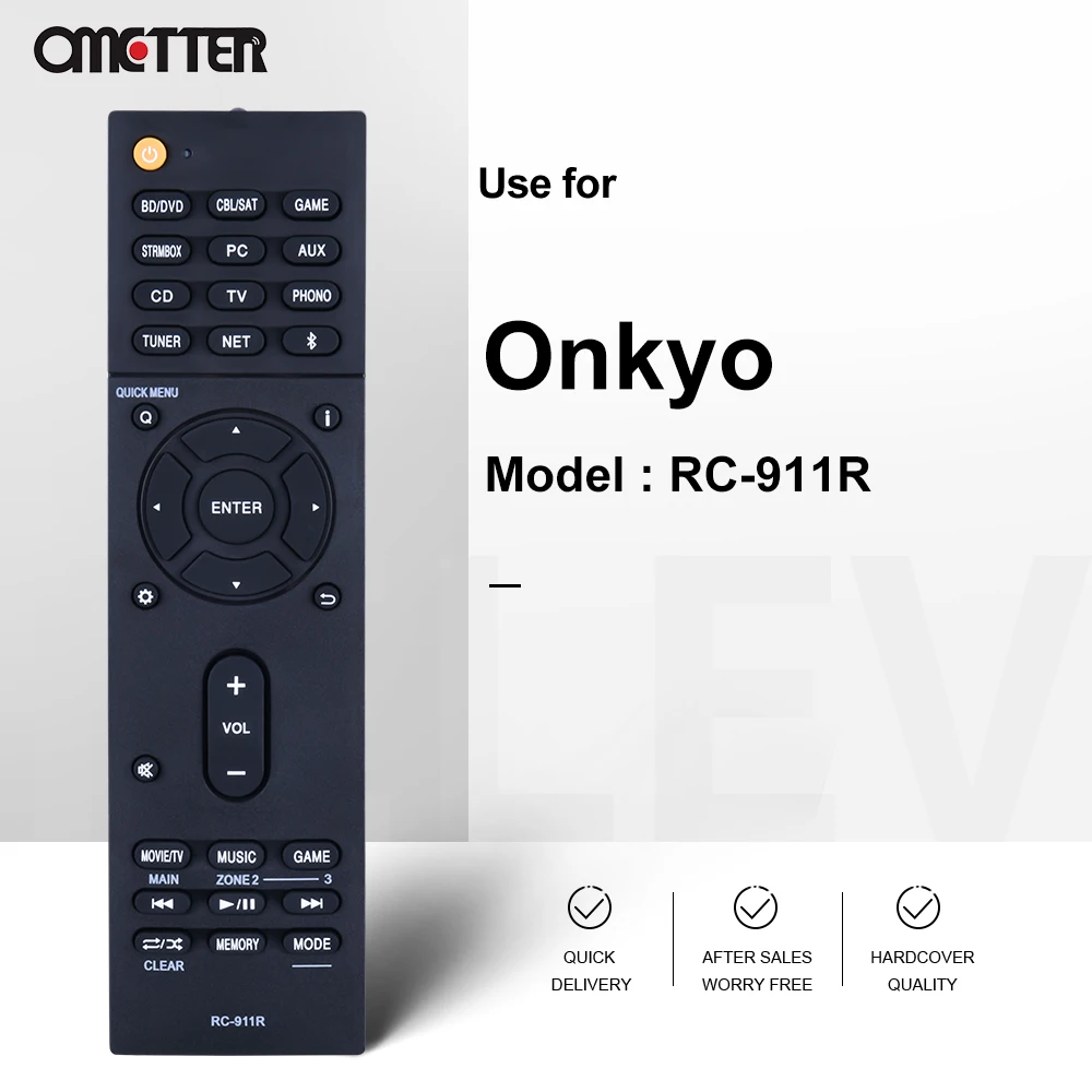 New RC-911R  for onkyo parts receiver Remote Control TX-RZ810 TX-NR575E AV RECEIVER