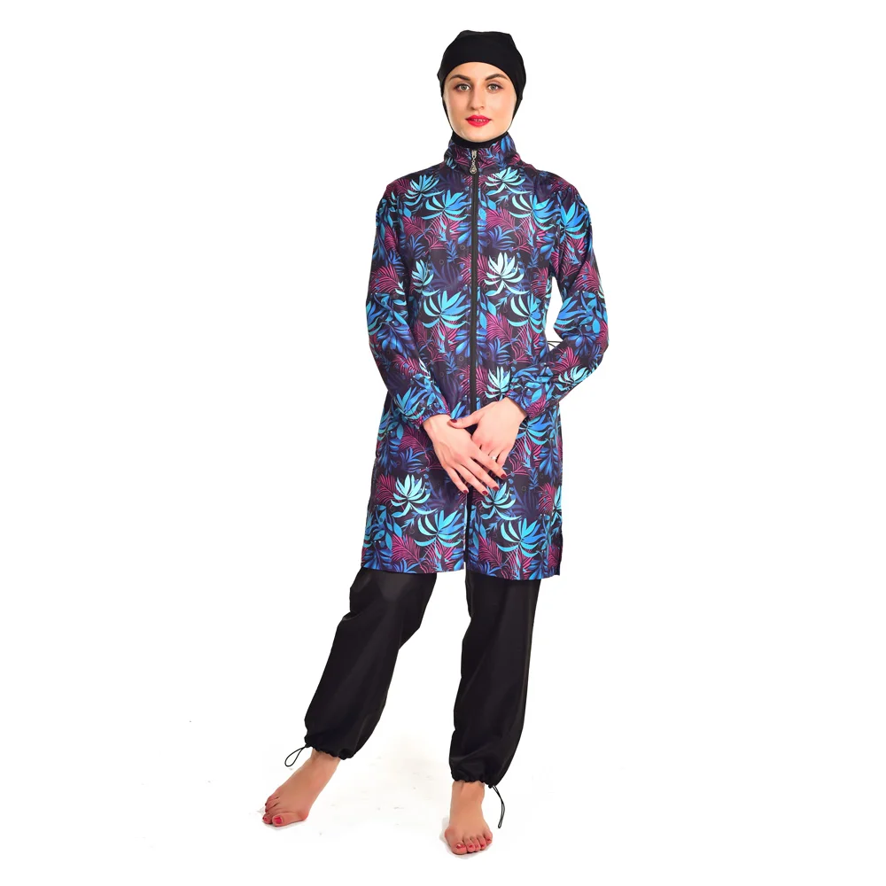 YONGSEN Plus Size Burkini Set 2024 - Separable Muslim Swimwear, Full Cover Islamic Swimsuit with Hijab