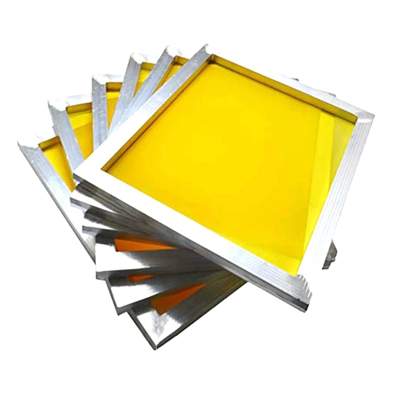 Imagem -03 - Moldura para Impressão de Serigrafia Peças Alumínio Pré-esticado 250m 300m 350m 380m Malha Amarela para Impressão de Tela Placa de Circuito