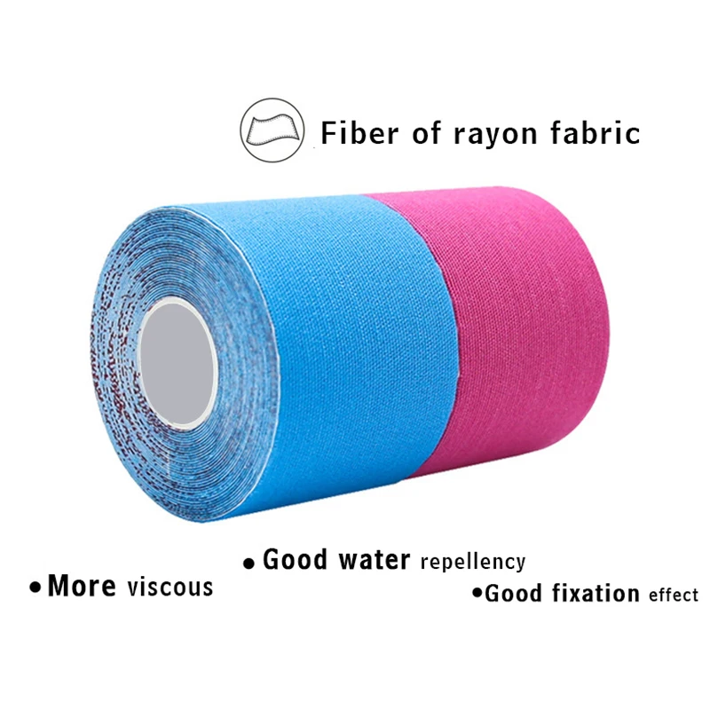 Professional Sporting Rayon High Elastic Viscosity Kinesiology Tape Better Waterproof Physical Therapy Of Muscle Pain Bandage