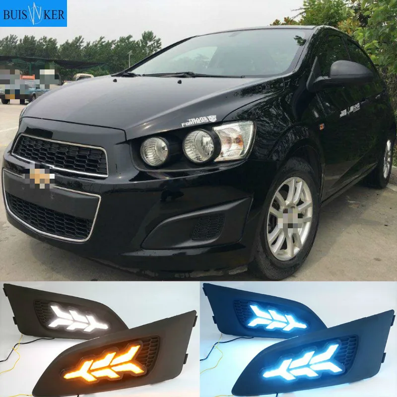 

1Pair Daylight lamp For Chevrolet Chevy AVEO Sonic 2011 2012 2013 LED DRL Daytime Running Lights