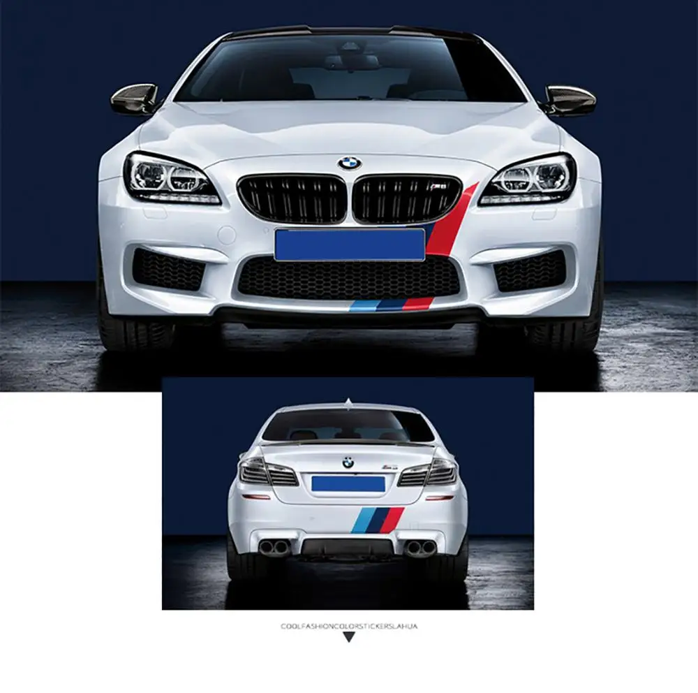 Pesonalized Car Sticker ThreeColored Germany Italy French Russia National Flag Sticker Body Vinyl Decal Car Styling Stickers