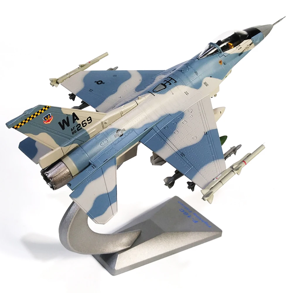 

1/72 Scale Alloy Fighter F-16 US Air Force Aircraft Fighting Falcon F16 Model Children Kids Gift for Collection Home Decoration