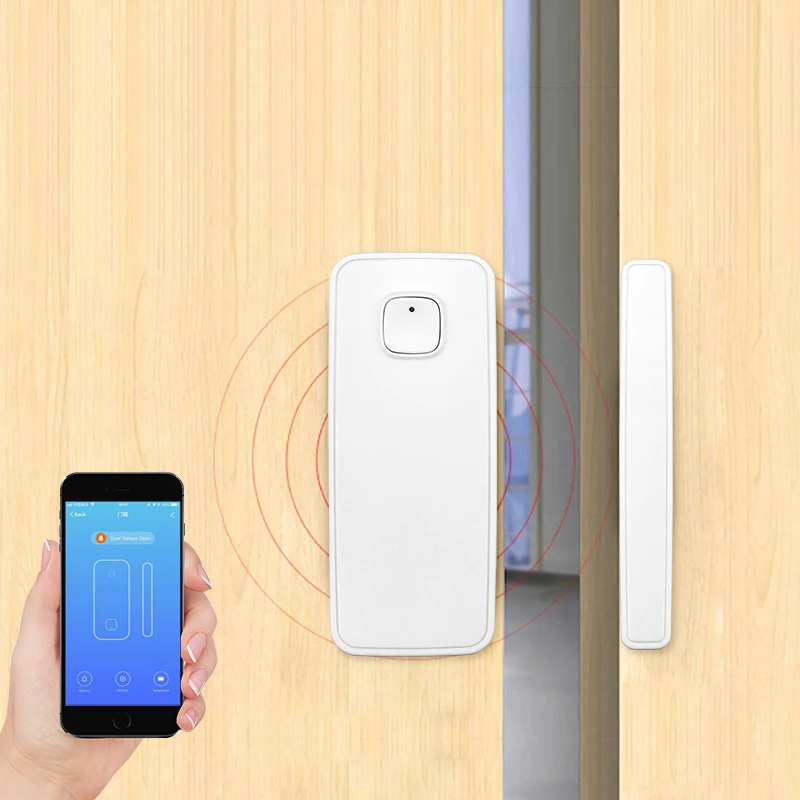 CUSAM Tuya Bluetooth Mesh SIG Door Window Contact Sensor Detector Smart Home Security Wireless Burglar Alarm App Push