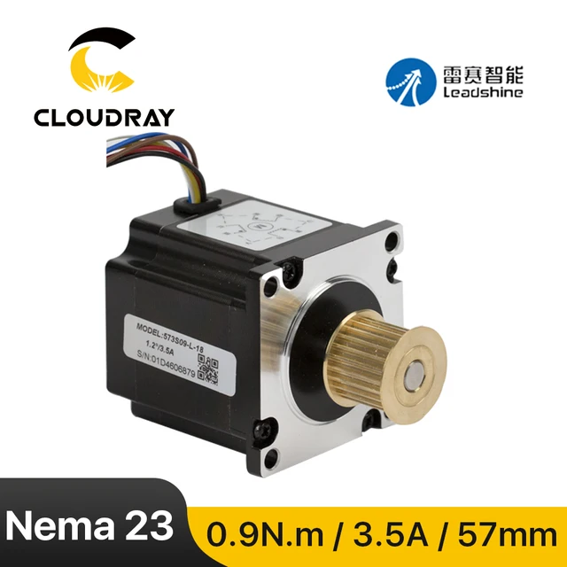 Leadshine Nema 23 silnik krokowy 3 fazy 57mm 90Ncm 3.5A silnik krokowy (573S09) z przekładnią 4-kabel przewodzący do drukarki 3D CNC XYZ