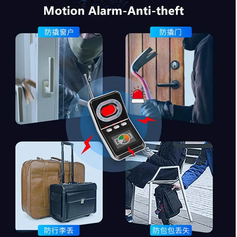 2020 Rf Ai Signaal Detector Bewegingsdetectie Alarm Detecteren Gps Tracker Finder Verborgen Camera Detecteren