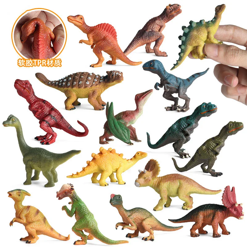 Simulation TPR Dinosaur Pterosaur Nitrosaurus Triceratop Stegosaurus ParkModel Action Figures Educational Toy for Children Gifts