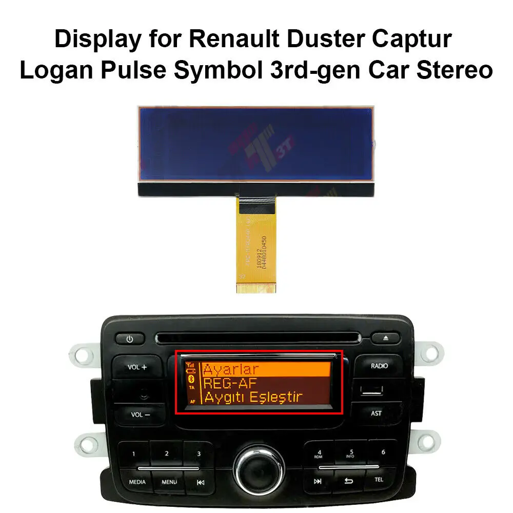 Dashboard LCD Display for Mercedes Citan Renault Kangoo II Duster Captur Logan Pulse Symbol 3rd-gen Car Stereo