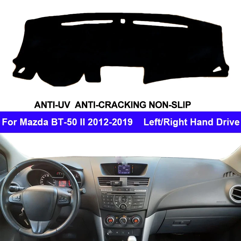 Auto Car pokrywa deski rozdzielczej DashMat dywan Cape dla Mazda BT-50 II 2012 - 2019 konsola środkowa Protector Sun-Shade RHD LHD 2018 2017