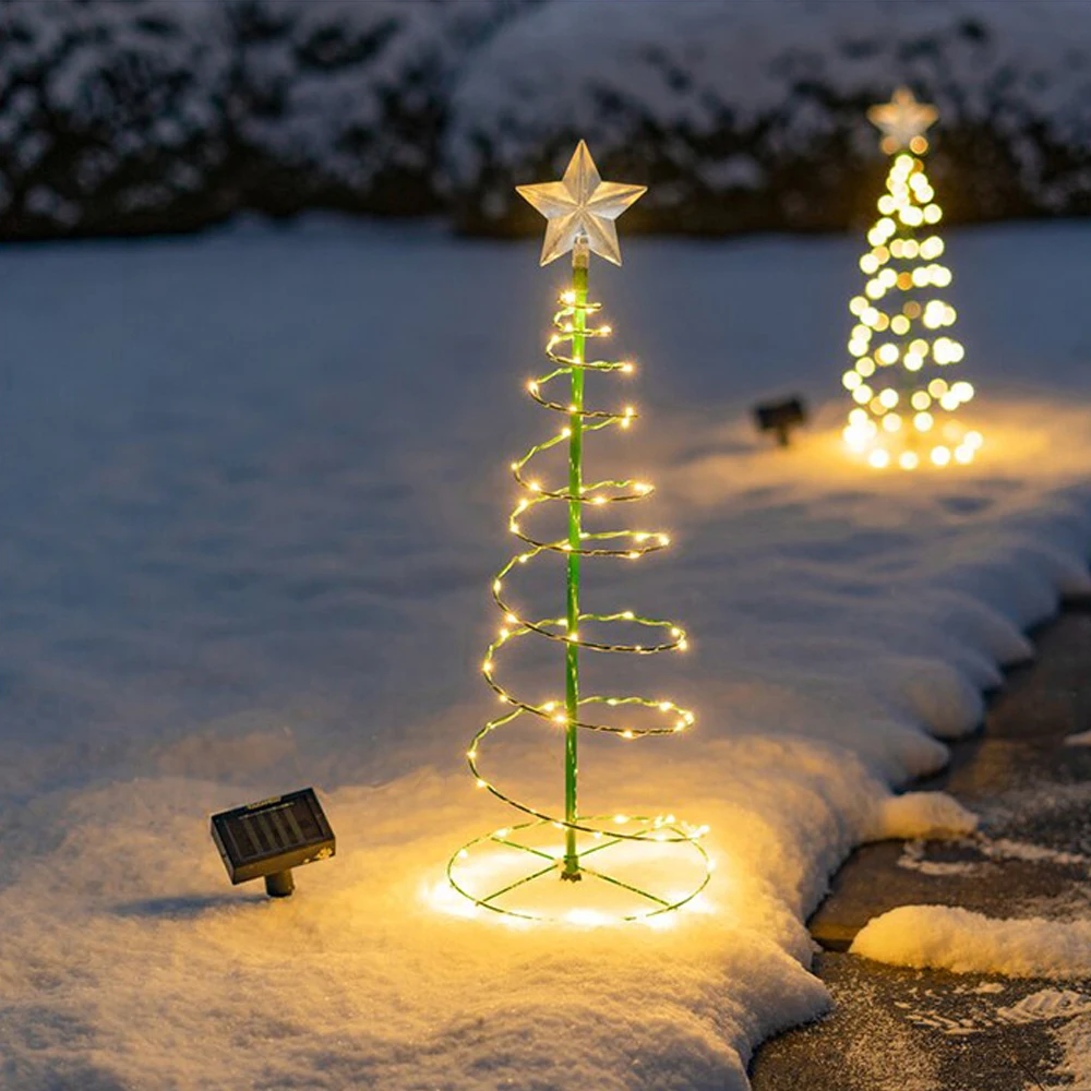 عيد الميلاد LED أضواء الشمسية في الهواء الطلق مقاوم للماء الشمسية حديقة خيط مزخرف أضواء عطلة حديقة خرافة جارلاند الديكور