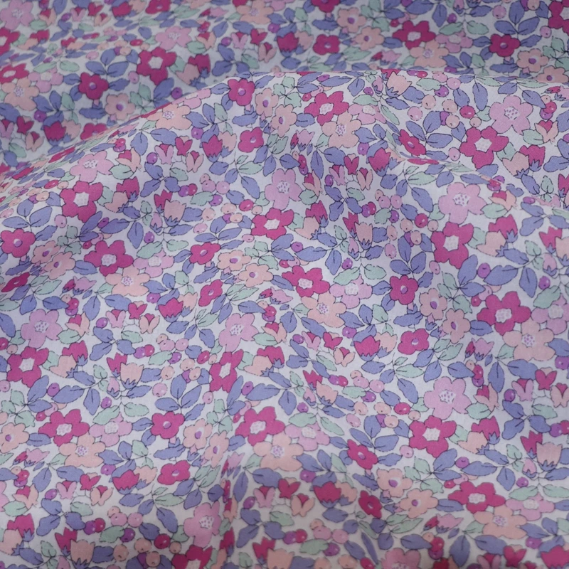 Betsy Berry Pink 100% Cotton 80S Like Liberty Fabric Digital Printing For Sewing Cloth Dresses Skirt Kids Baby Designer Poplin