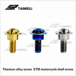 TAIMEILI Titanium alloy screw motorcycle shell screw KTM shell repair screw M5 * 13mm 1pcs