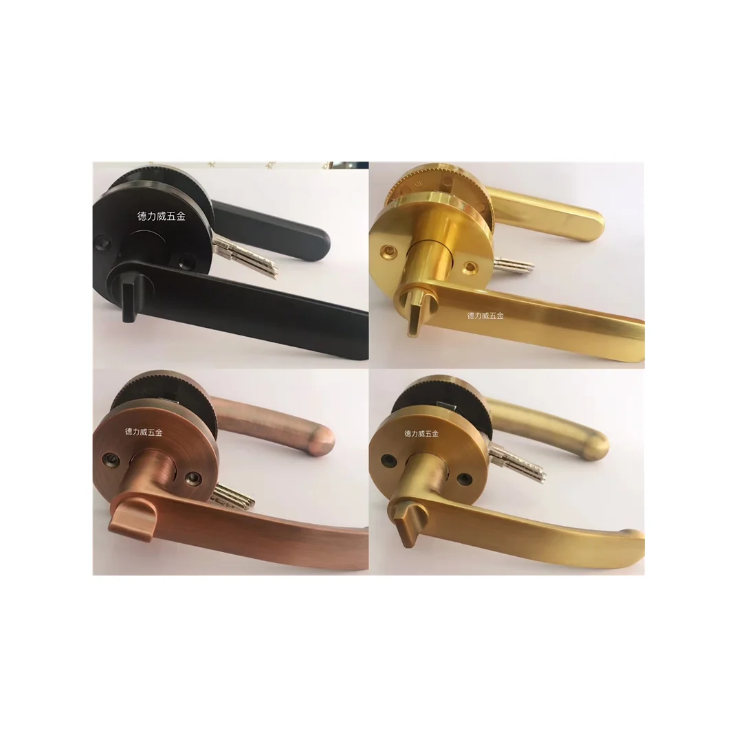 

RONGYAO Door Lock Handle Lock High-grade Zinc Alloy Handle Lock Three-pole Spherical Door Lock Bedroom Bathroom Hardware