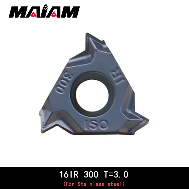 Inserções rosqueadas de alta qualidade 16IR iso 150 200 250 300 ferramenta de torneamento cnc inserção de rosca interna para aço inoxidável