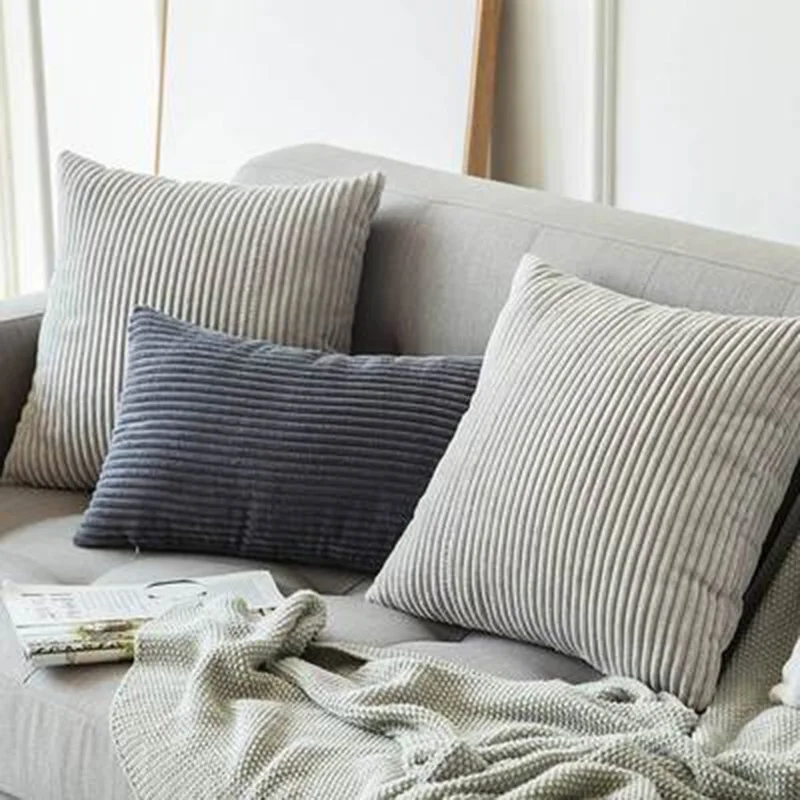 Capa de almofada de veludo 45x45cm para sala de estar sofá almofadas decorativas de veludo nordic decoração para casa housse de coussin