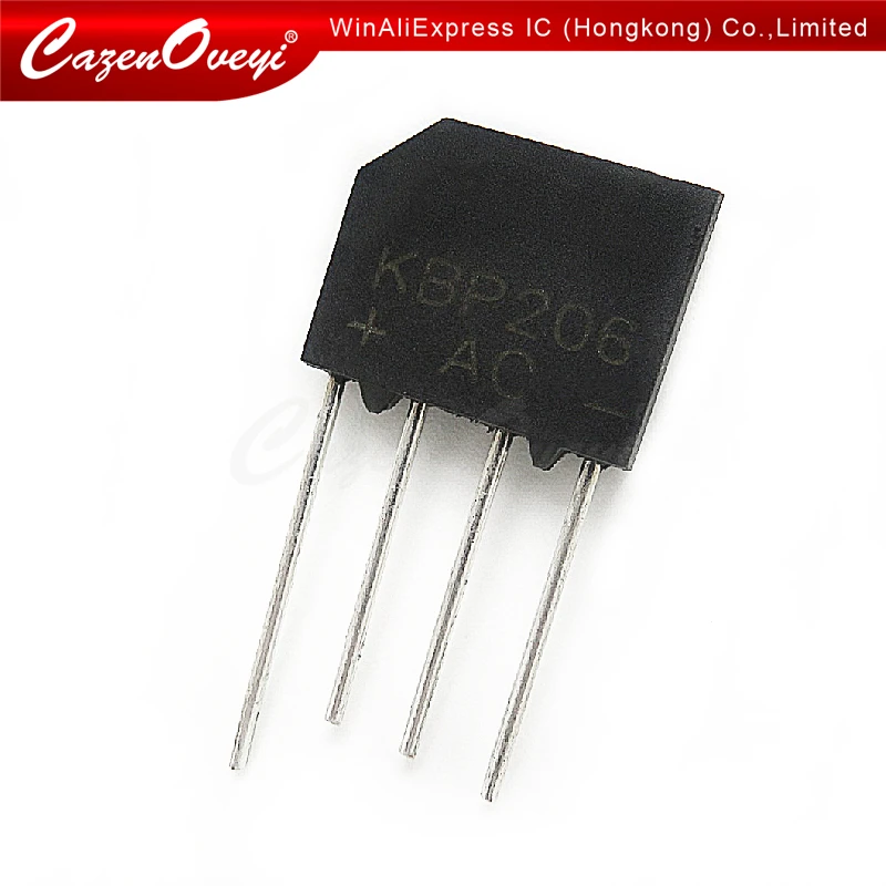 5pcs/lot KBP206G KBP206 KBP205G bridge rectifier 2A 600V