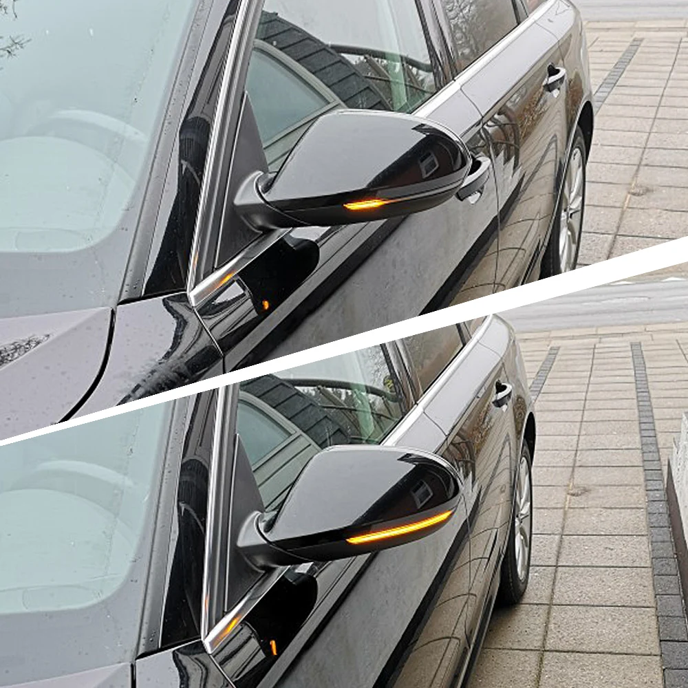 2 pieces LED Dynamic Turn Signal Light For Audi A6 C7 C7.5 RS6 S6 4G 2012-2018 Car Side Wing Rearview Mirror Blinker Indicator view 4