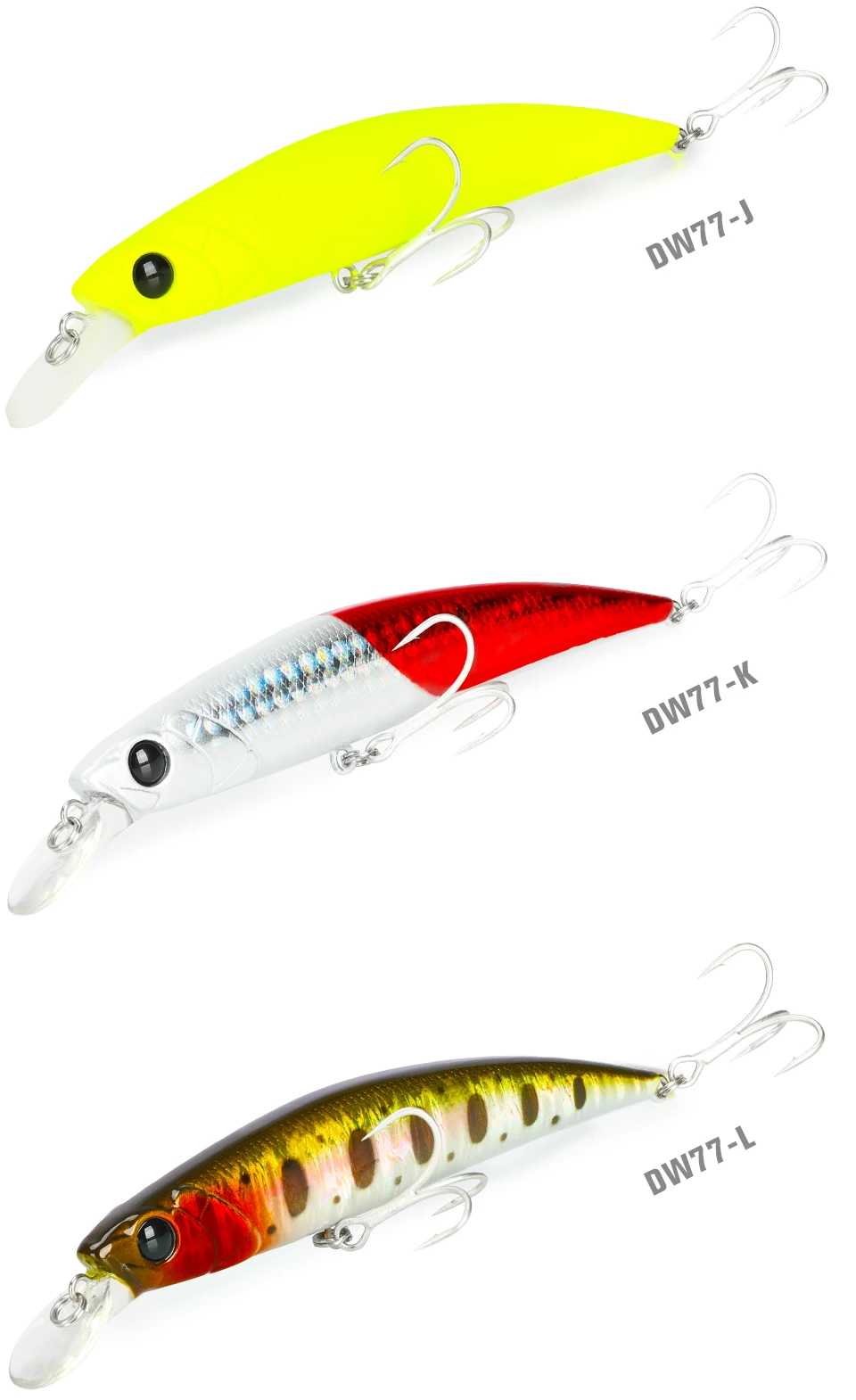 TSURINOYA 4 Stück NEUE FARBE Sinking Minnow 110S DW77 110mm 22g Weitwurf-Angelköder für große Forellen, Wolfsbarsch, Meeresfischen, Hartköder – Detail 16