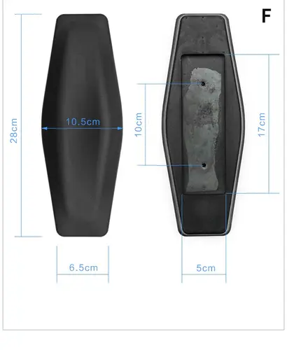 Office Chair Armrest Pad Elbow Chair Armrest Parts Pad Armrest Replacement Computer Office Chair Handle Pad Plastic Furniture - Image 7