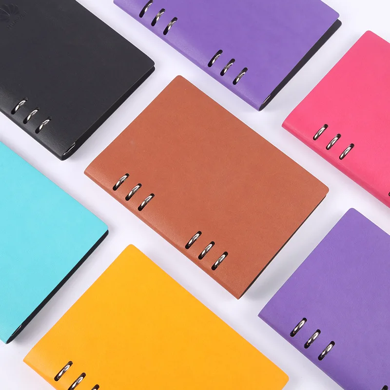 Creative Stationery A5 Notebook Soft Leather Customization Removable Binder Office Supplies Diary Korean Stationery